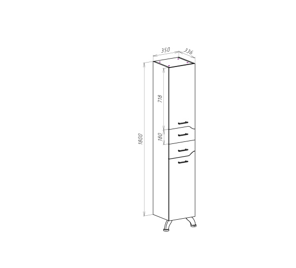 Пенал Bellezza Дрея 35 4621304710011